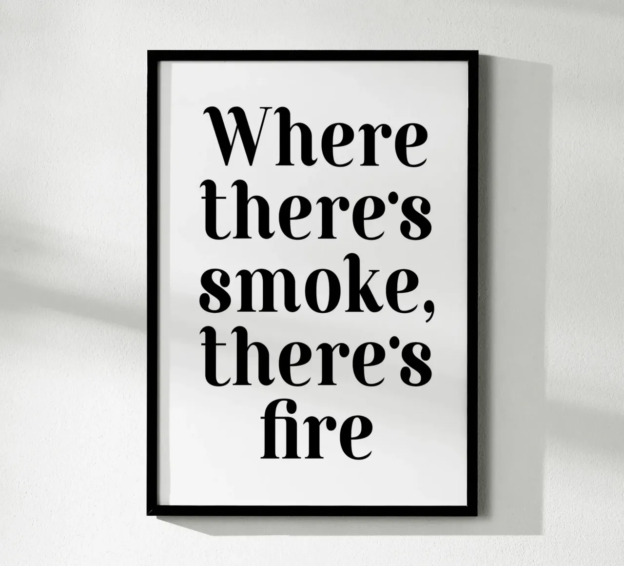 Where There's smoke, there's fire poster da WORD & WONDER