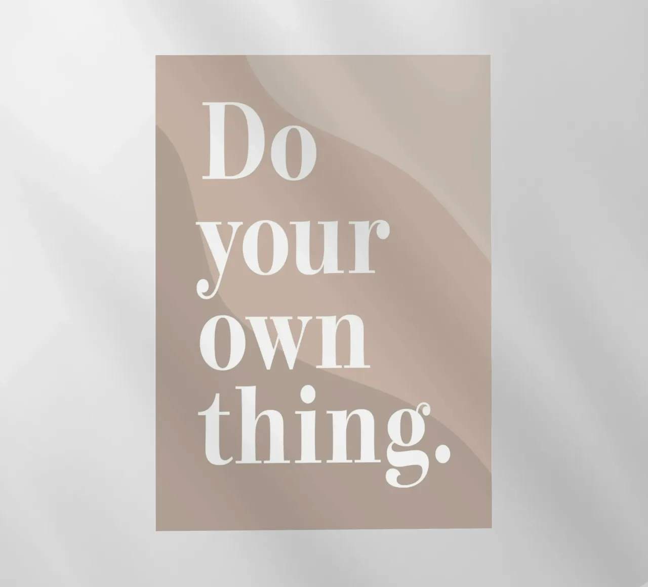 Do your own thing. backlit film by WORD & WONDER