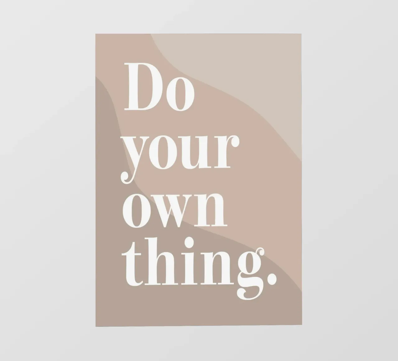 Do your own thing. pvc cover by WORD & WONDER