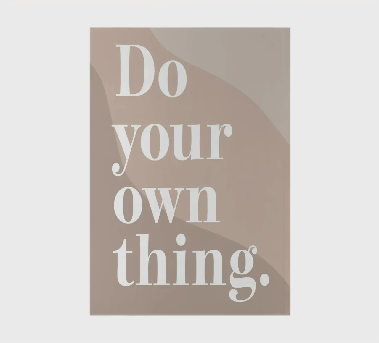 Do your own thing. notebook by WORD & WONDER
