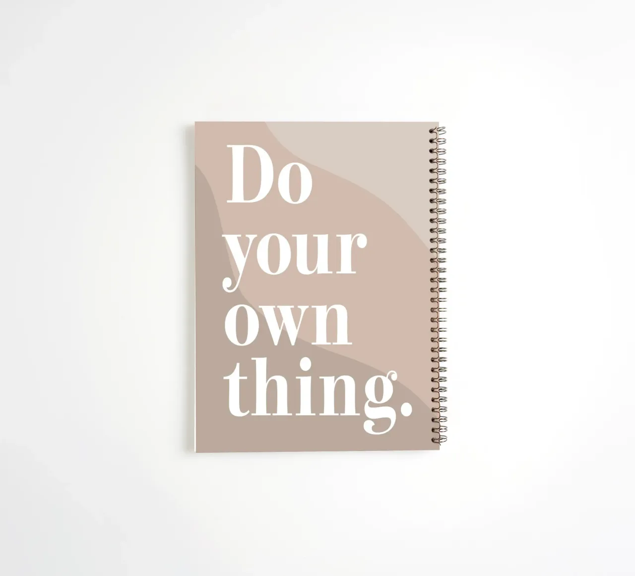 Do your own thing. spiral notebook by WORD & WONDER