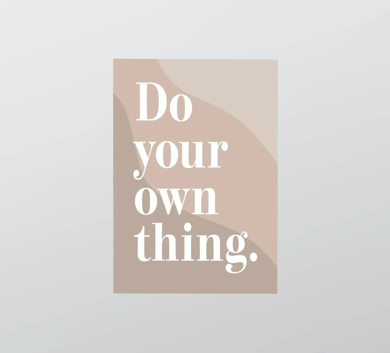 Do your own thing. adesivo da WORD & WONDER