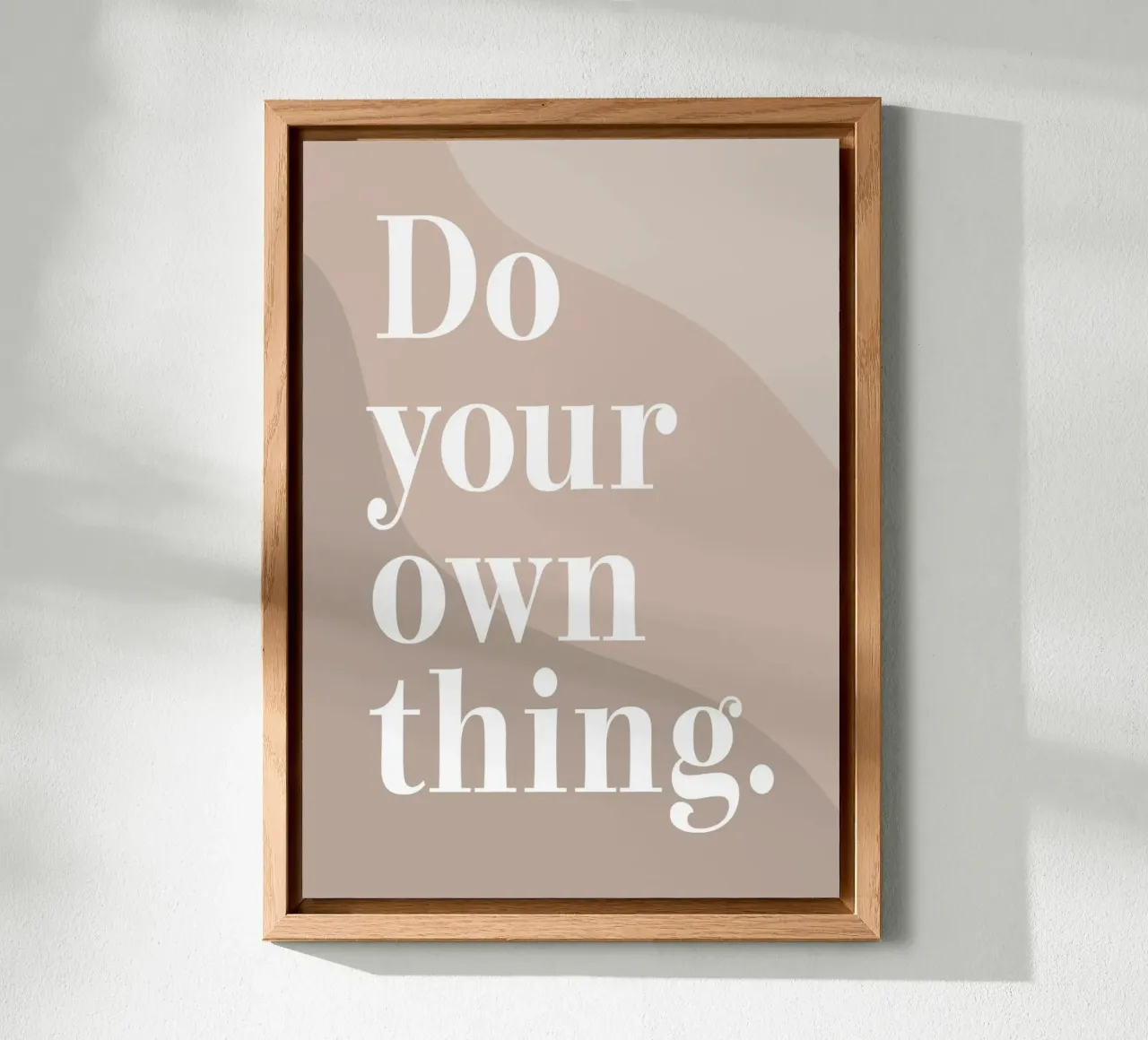 Do your own thing. pannello forex da WORD & WONDER