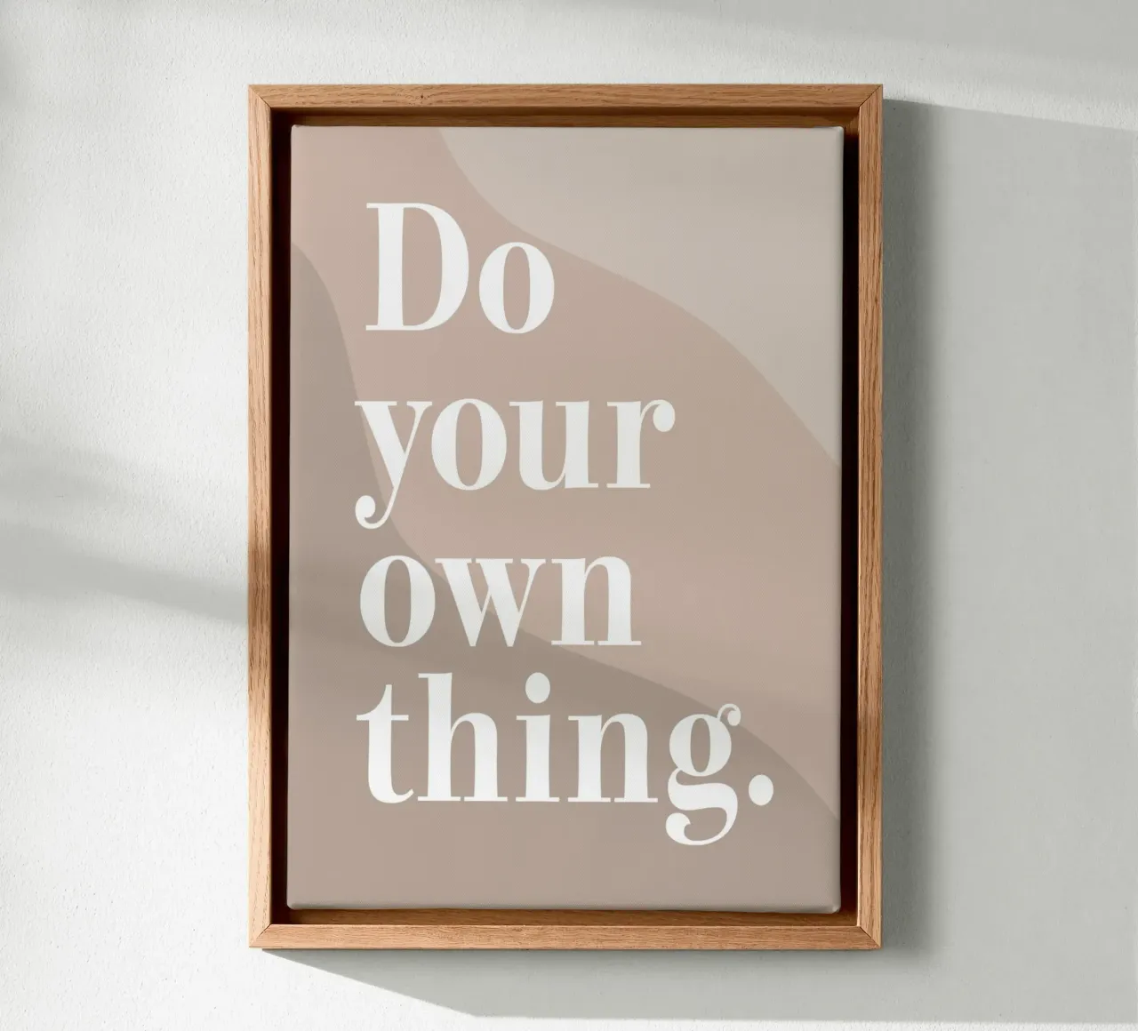 Do your own thing. lienzo de WORD & WONDER
