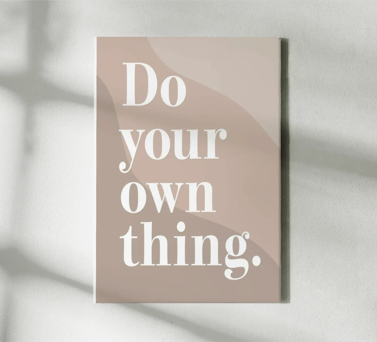 Do your own thing. tela da WORD & WONDER