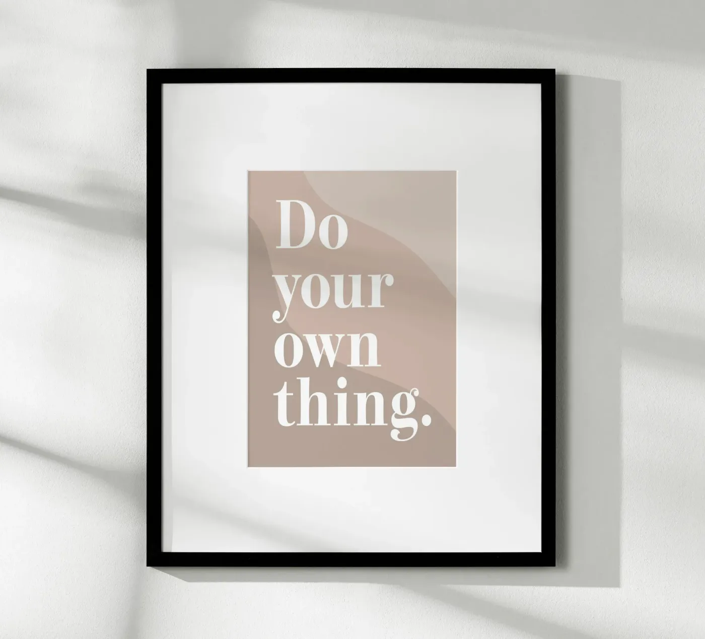 Do your own thing. poster da WORD & WONDER