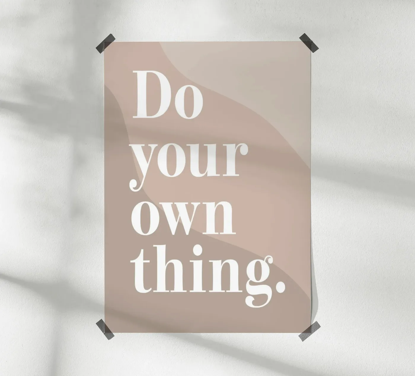 Do your own thing. poster da WORD & WONDER