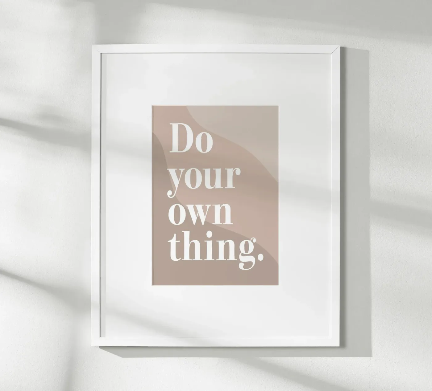 Do your own thing. poster da WORD & WONDER
