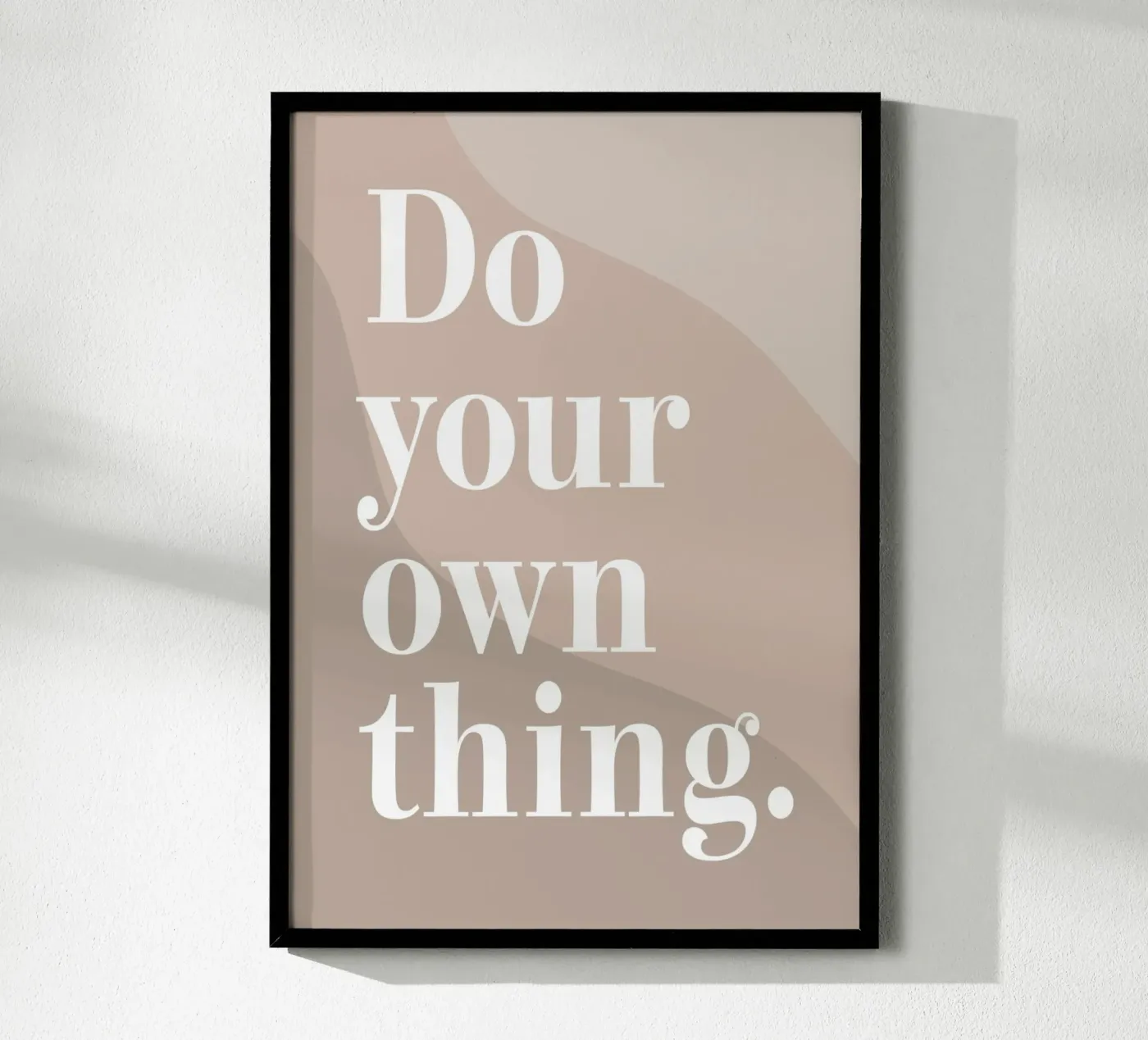 Do your own thing. poster da WORD & WONDER