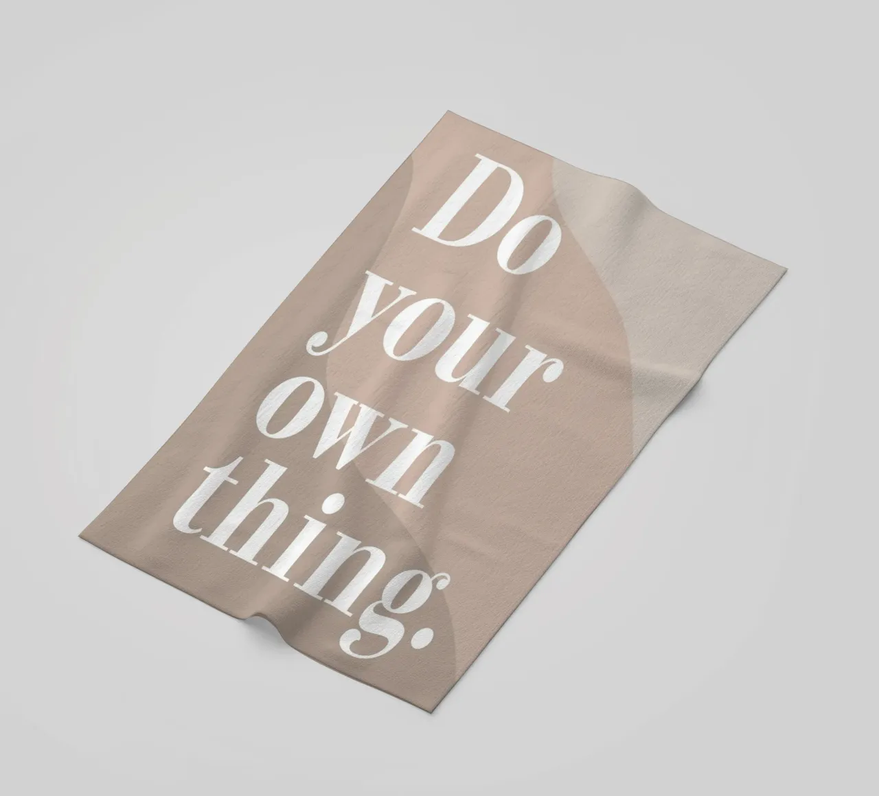 Do your own thing. Strandtuch von WORD & WONDER