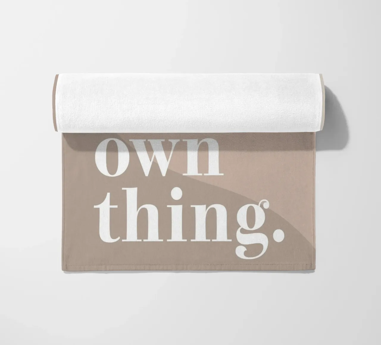 Do your own thing. Strandtuch von WORD & WONDER