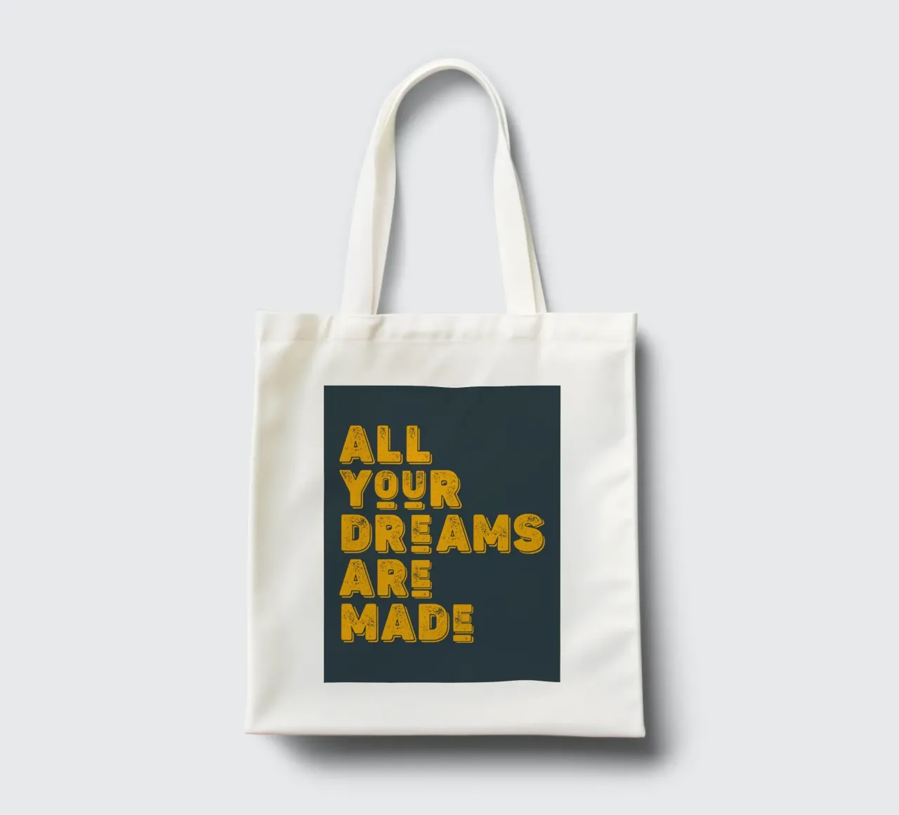 All your dreams are made tote bag by WORD & WONDER