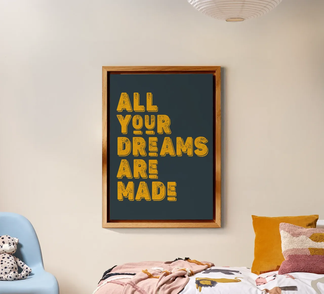 All your dreams are made alluminio dibond da WORD & WONDER