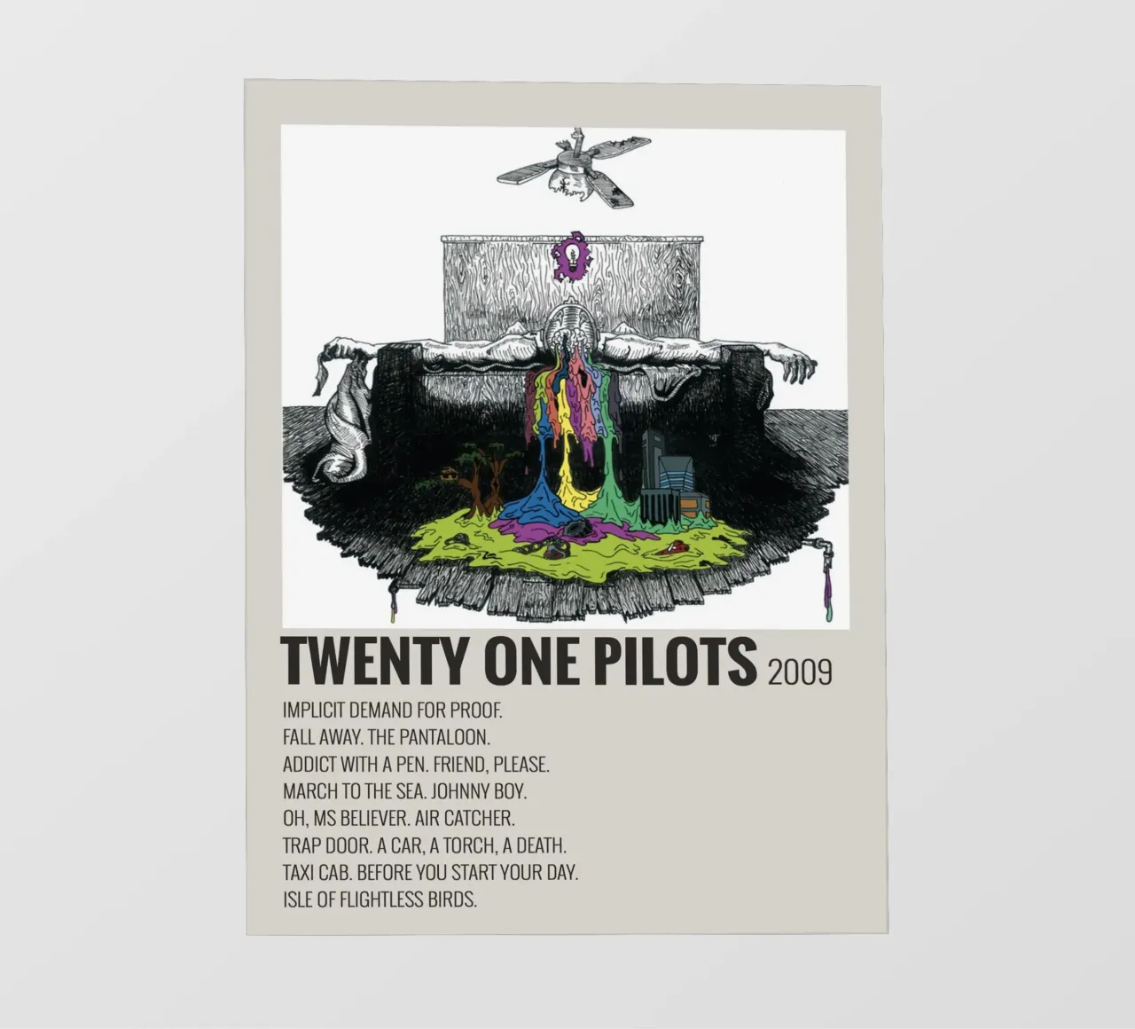 TWENTY ONE PILOTS 2009 telo in pvc da SoundStudio