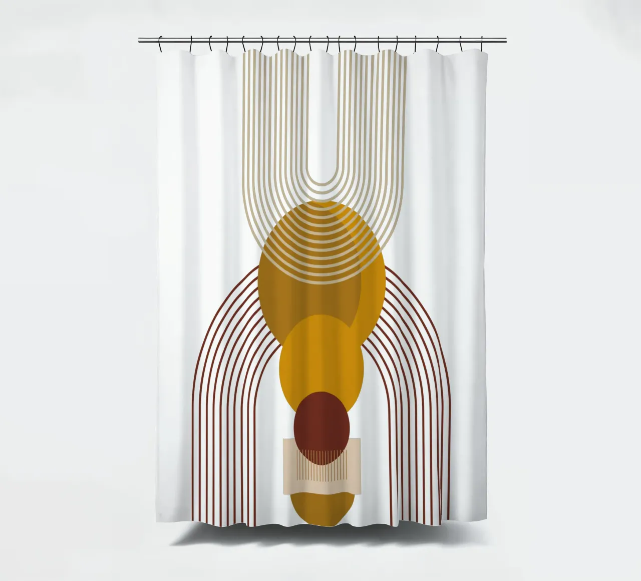 Modern Minimalist Simple Elegant shower curtain by YSV MINIMALIST