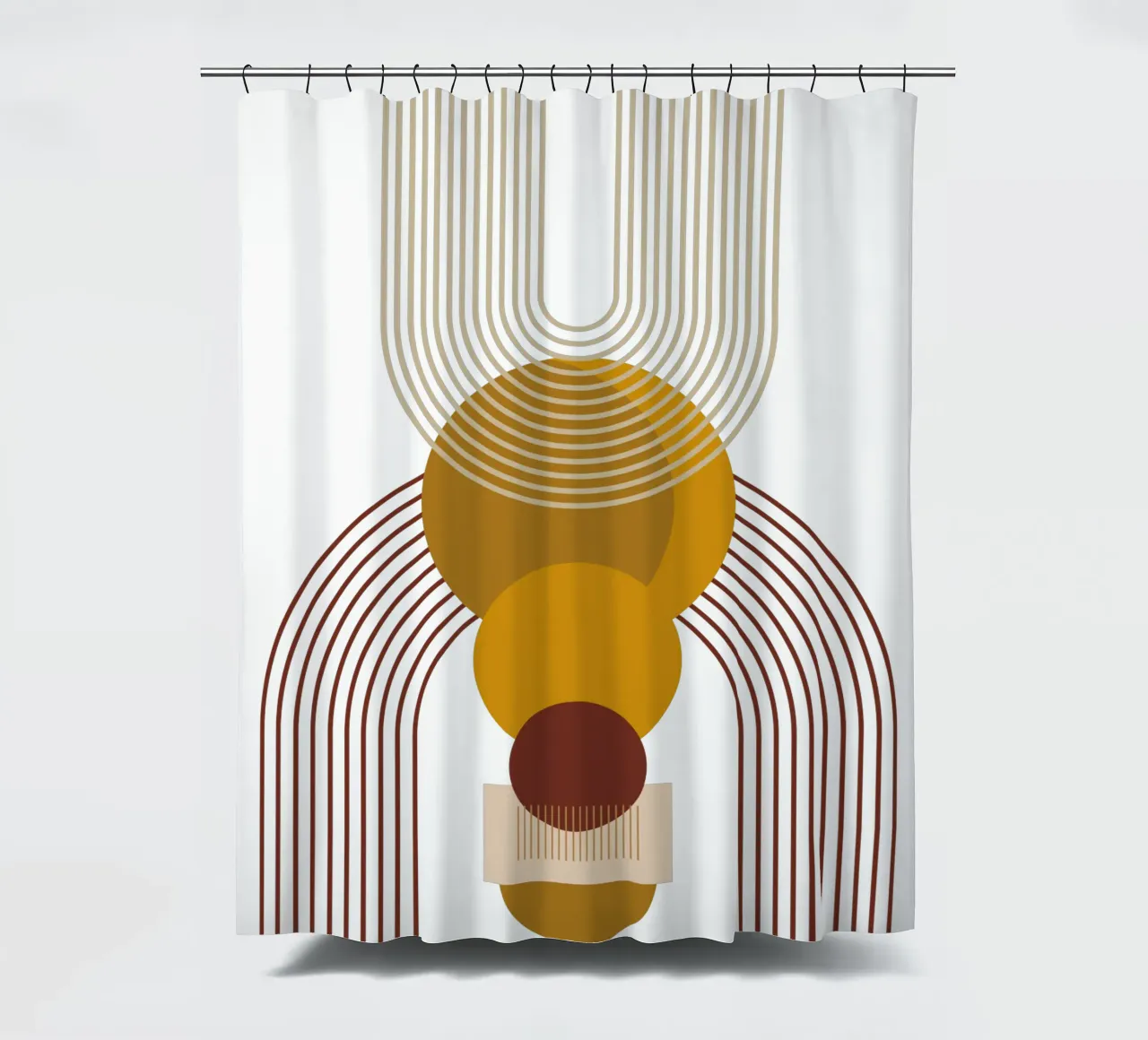 Modern Minimalist Simple Elegant shower curtain by YSV MINIMALIST