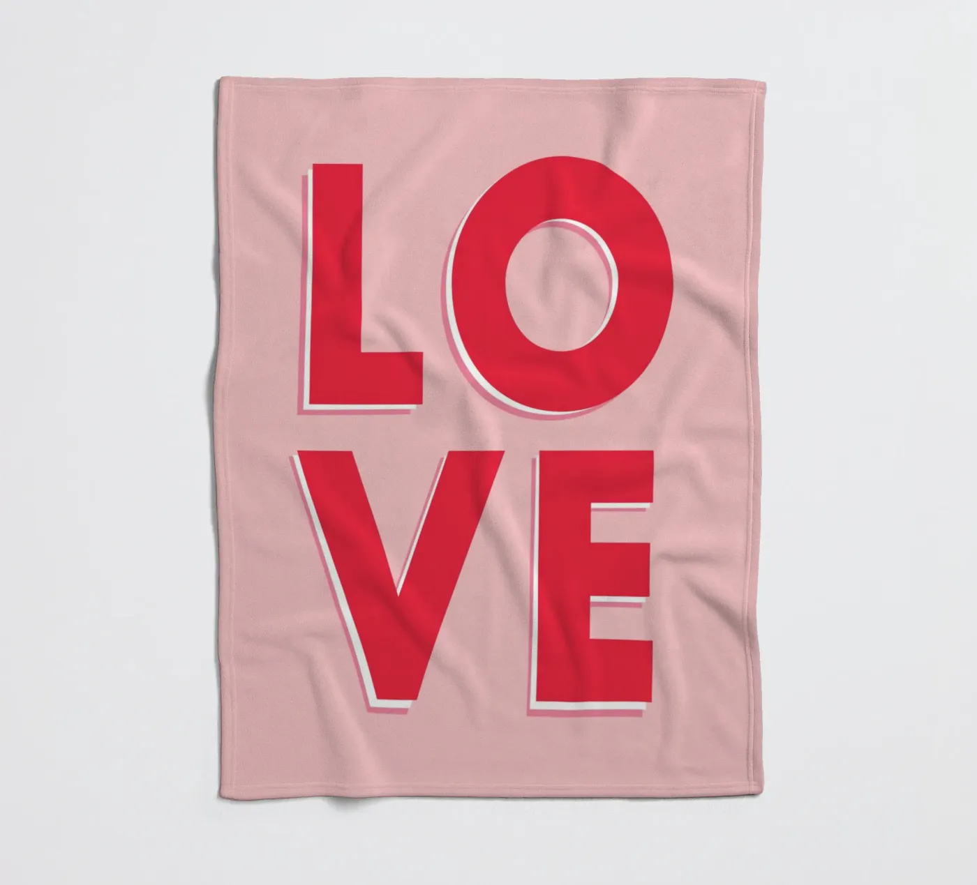 LOVE Fleecedecke von WORD & WONDER