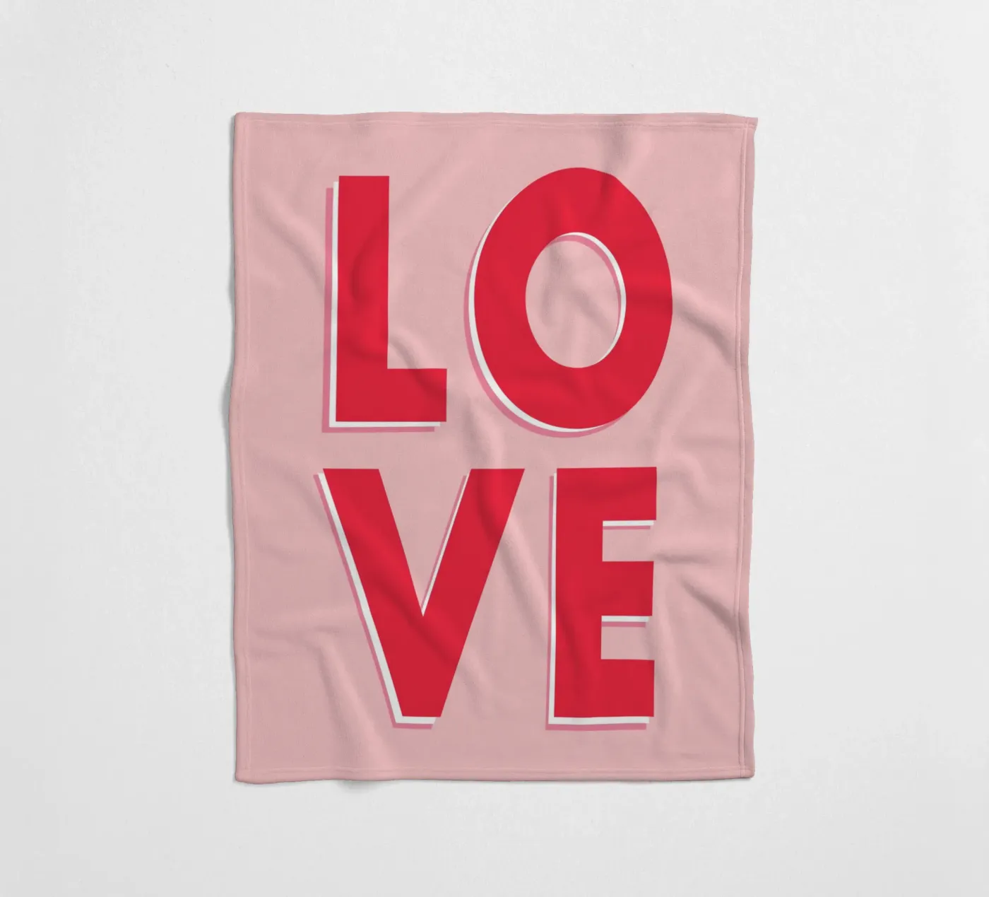 LOVE Fleecedecke von WORD & WONDER