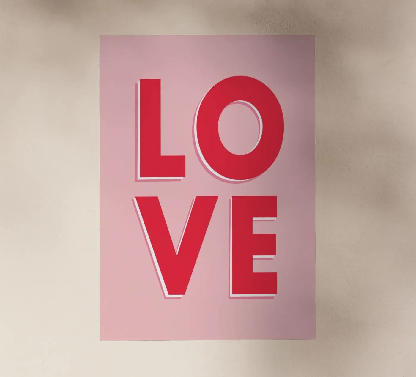 LOVE pellicola backlit da WORD & WONDER