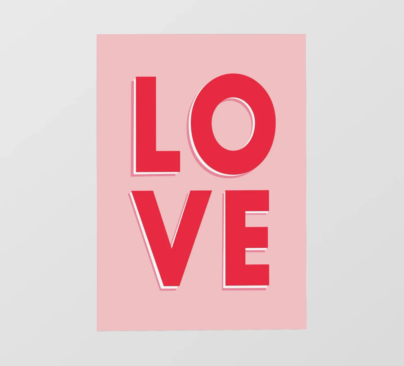 LOVE pellicola backlit da WORD & WONDER
