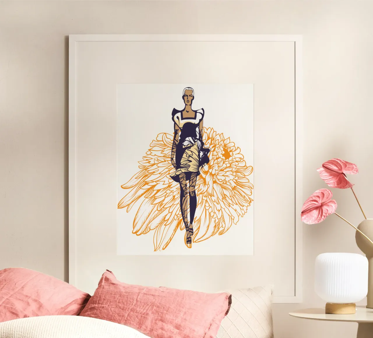 Modelli da passerella Illustrazione di tendenza carta hahnemühle da Urban Life