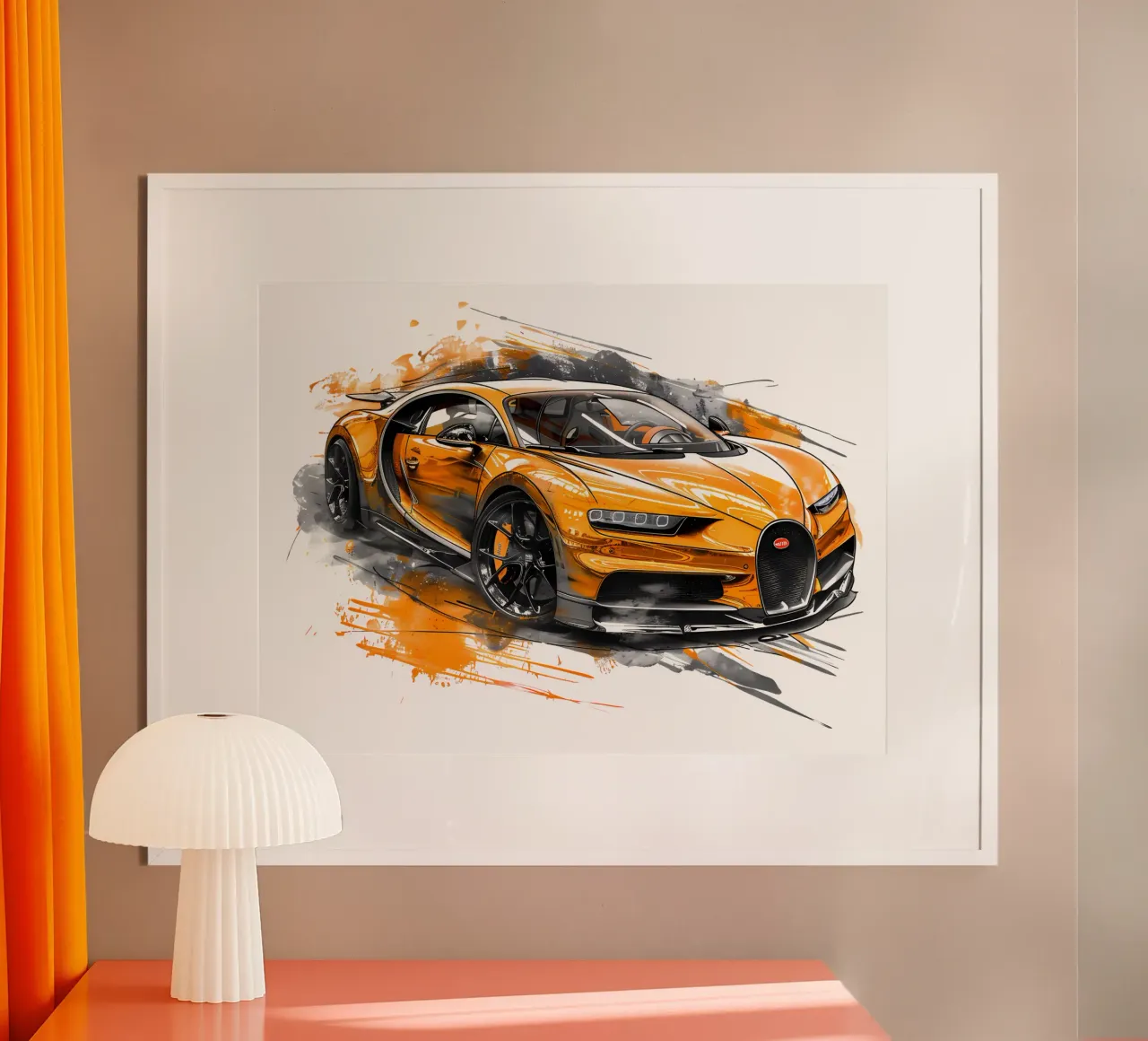 Illustrazione di auto sportive di tendenza poster da Urban Life