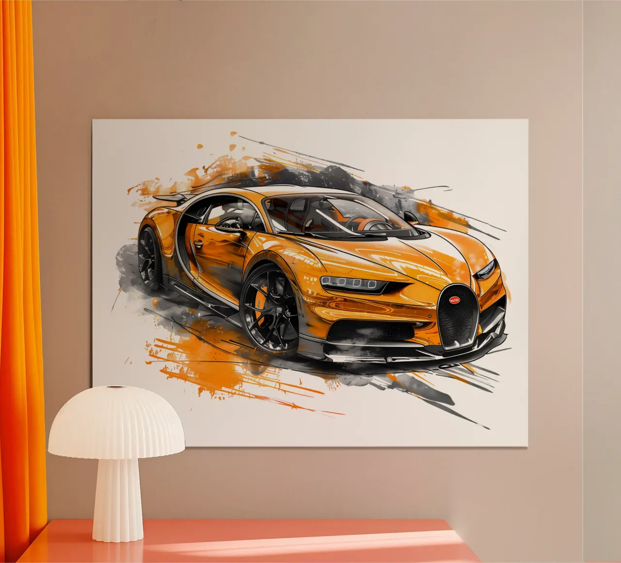 Illustrazione di auto sportive di tendenza poster da Urban Life