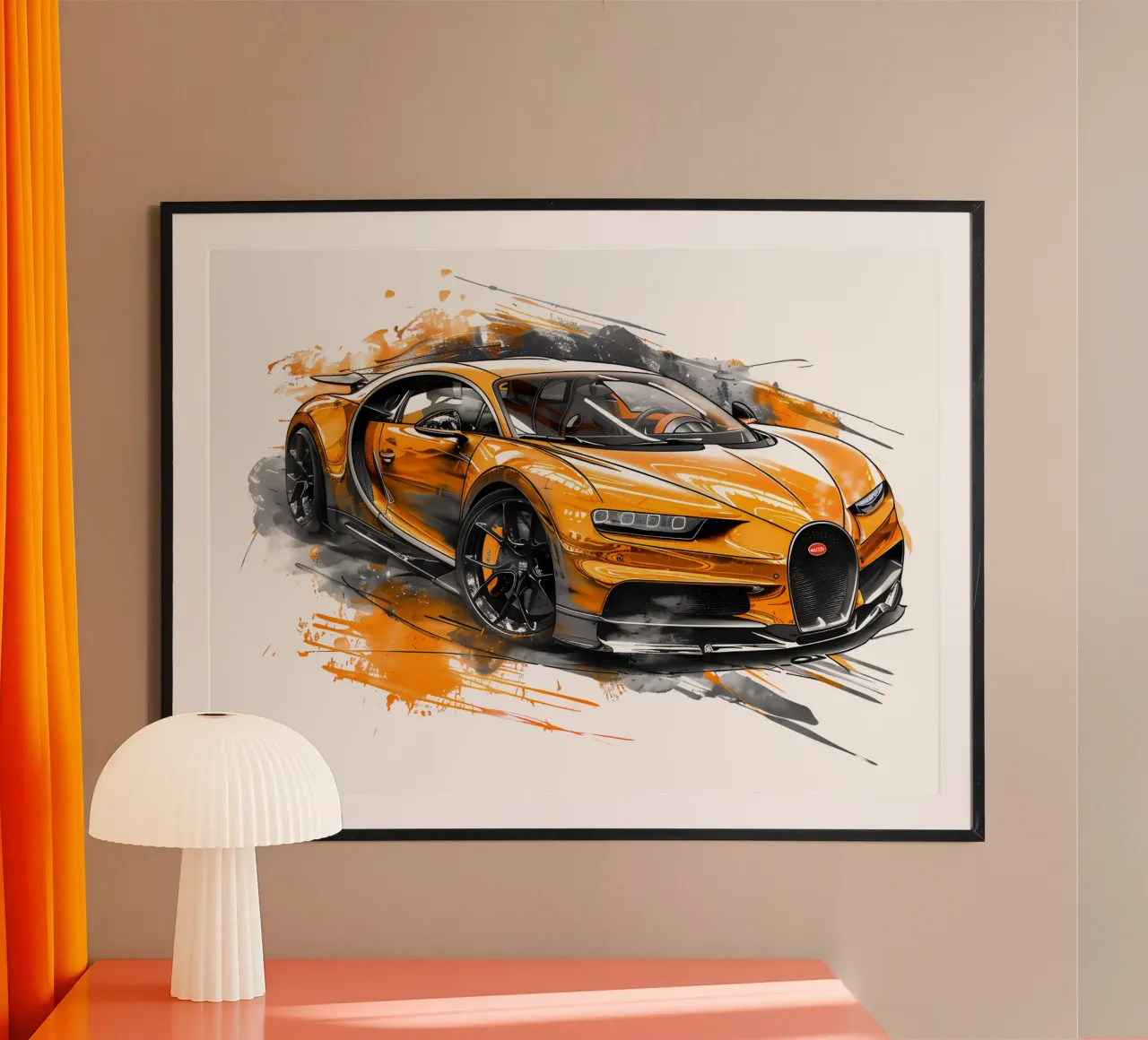 Illustrazione di auto sportive di tendenza poster da Urban Life