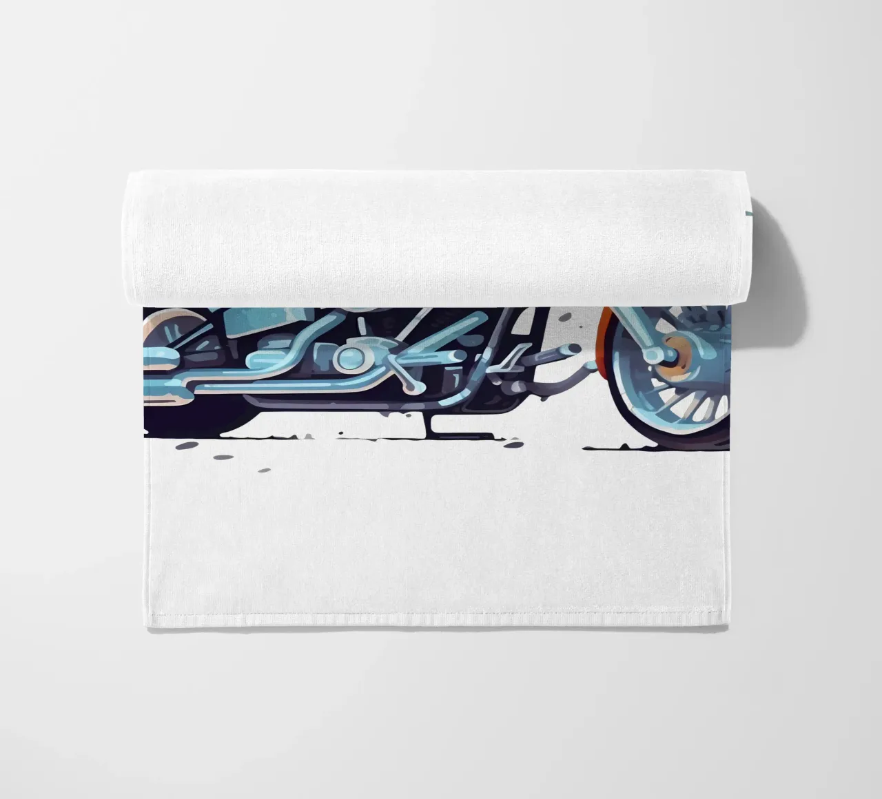 Motorcycle Tour Illustration Trending Now beach towel by Urban Life