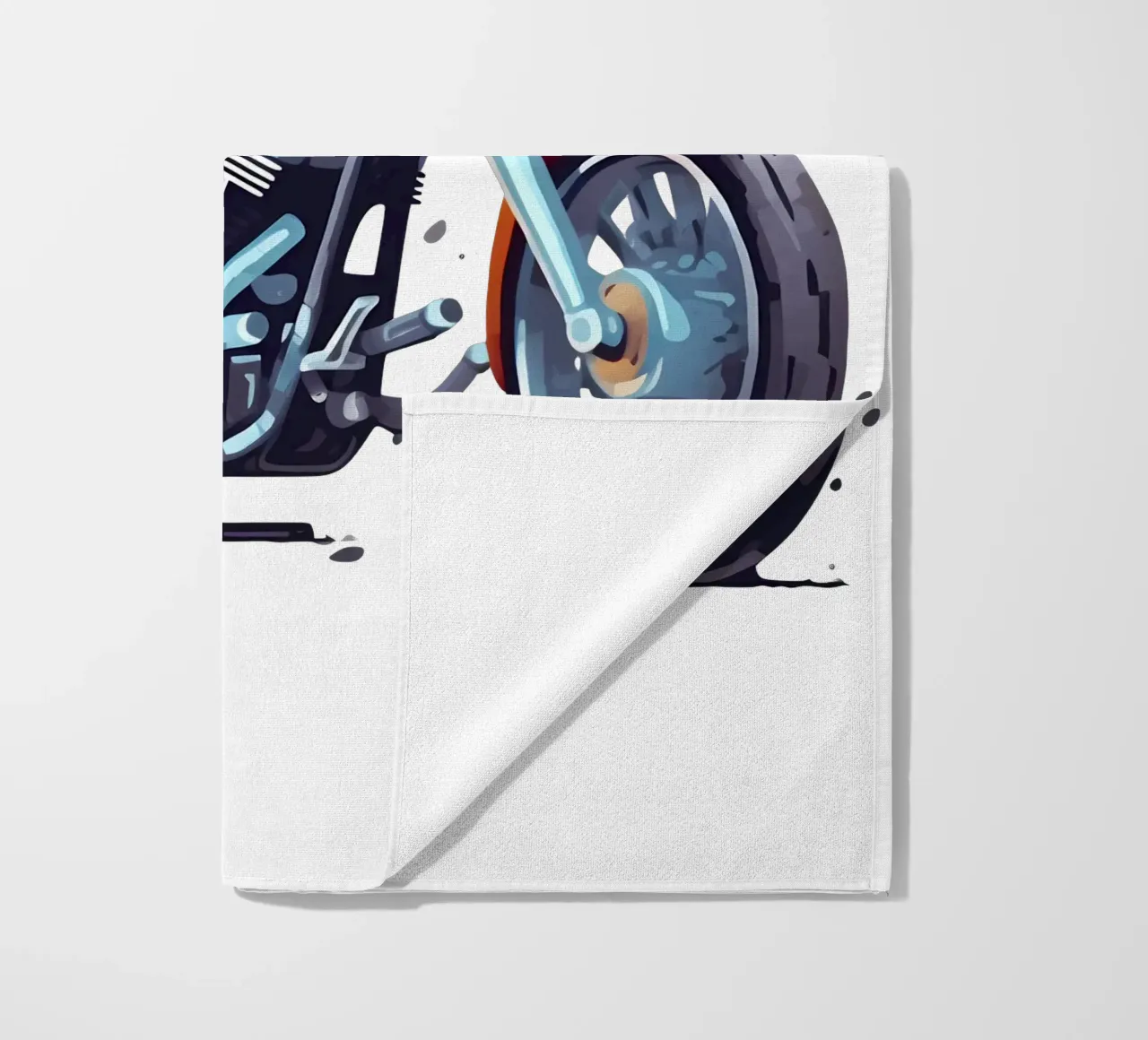 Motorcycle Tour Illustration Trending Now beach towel by Urban Life