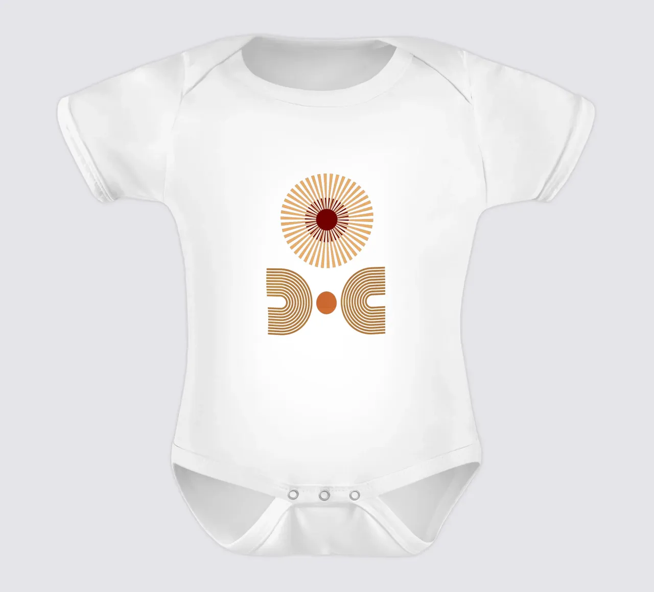 Minimalist Modern Simple Elegant short-sleeve baby romper by YSV MINIMALIST