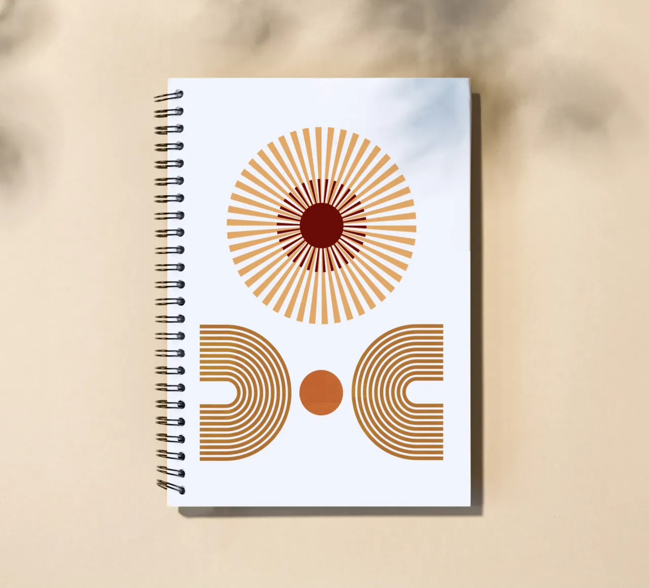 Minimalist Modern Simple Elegant spiral notebook by YSV MINIMALIST