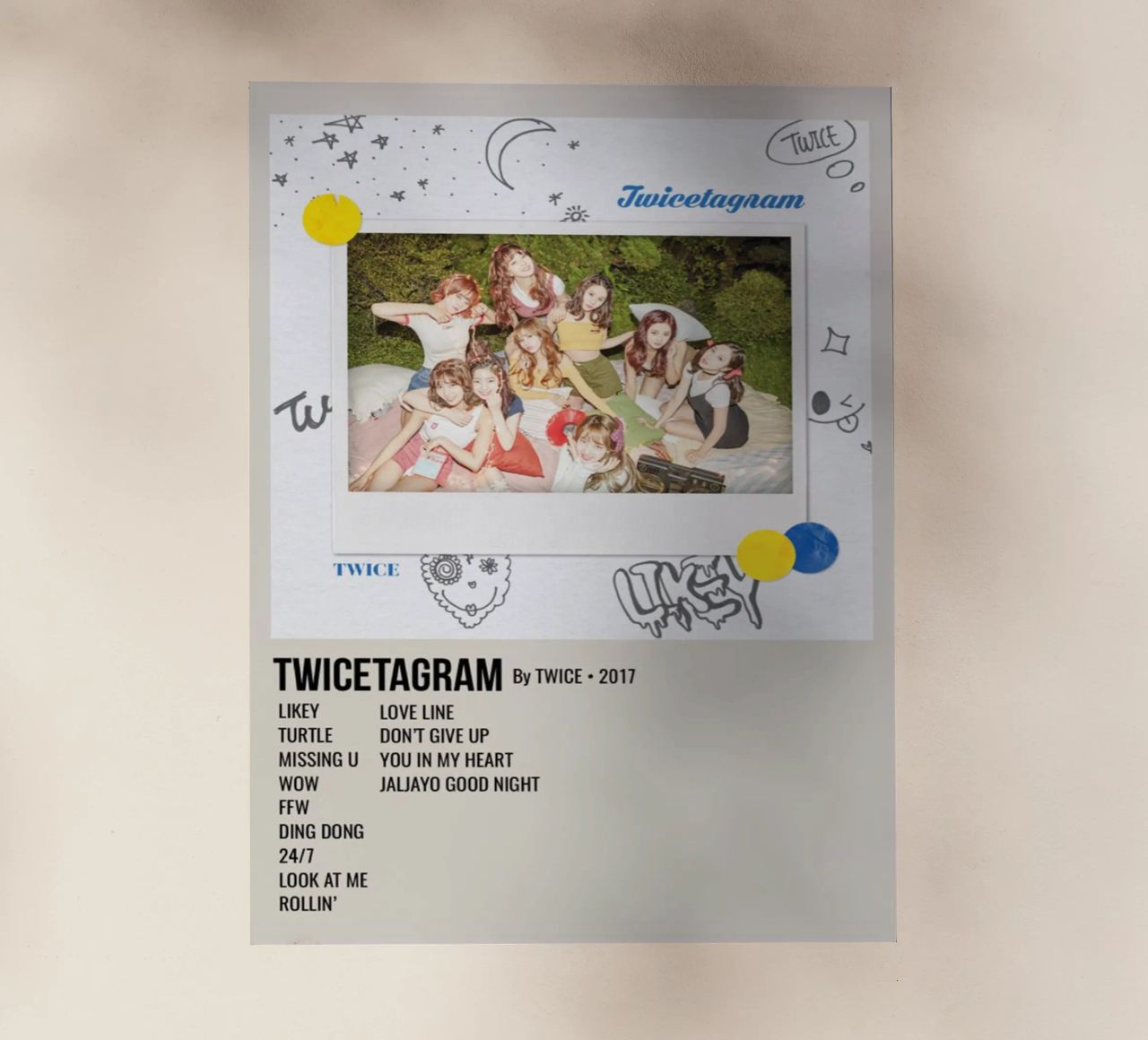 TWICETAGRAM By TWICE - 2017 pellicola backlit da SoundStudio