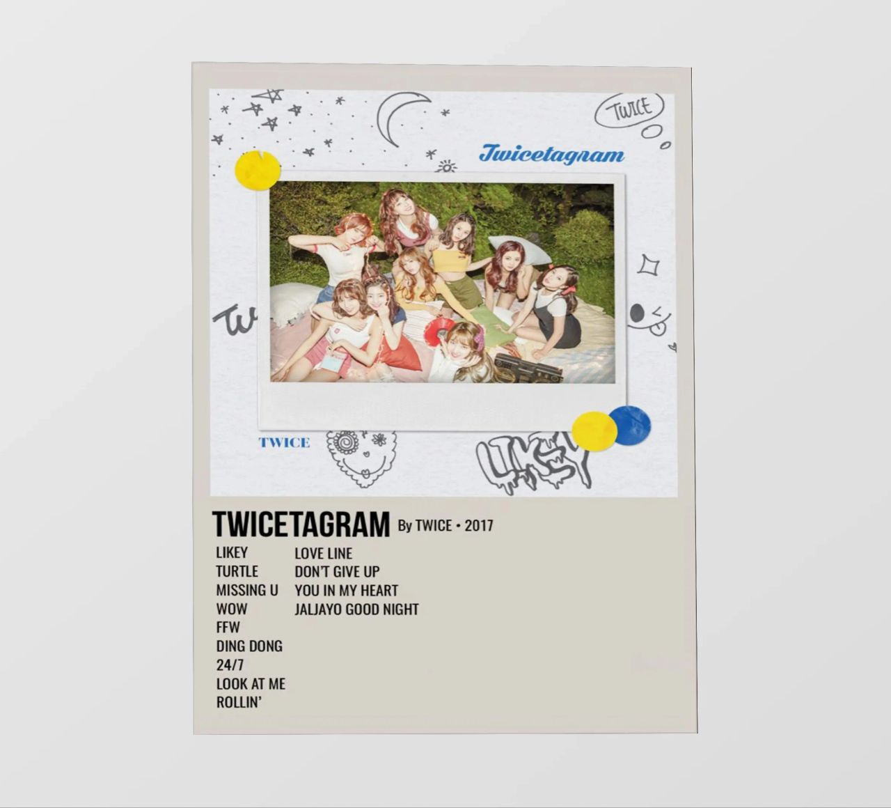 TWICETAGRAM By TWICE - 2017 pellicola backlit da SoundStudio
