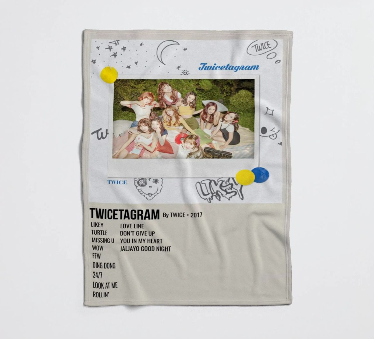 TWICETAGRAM By TWICE - 2017 coperta in pile da SoundStudio