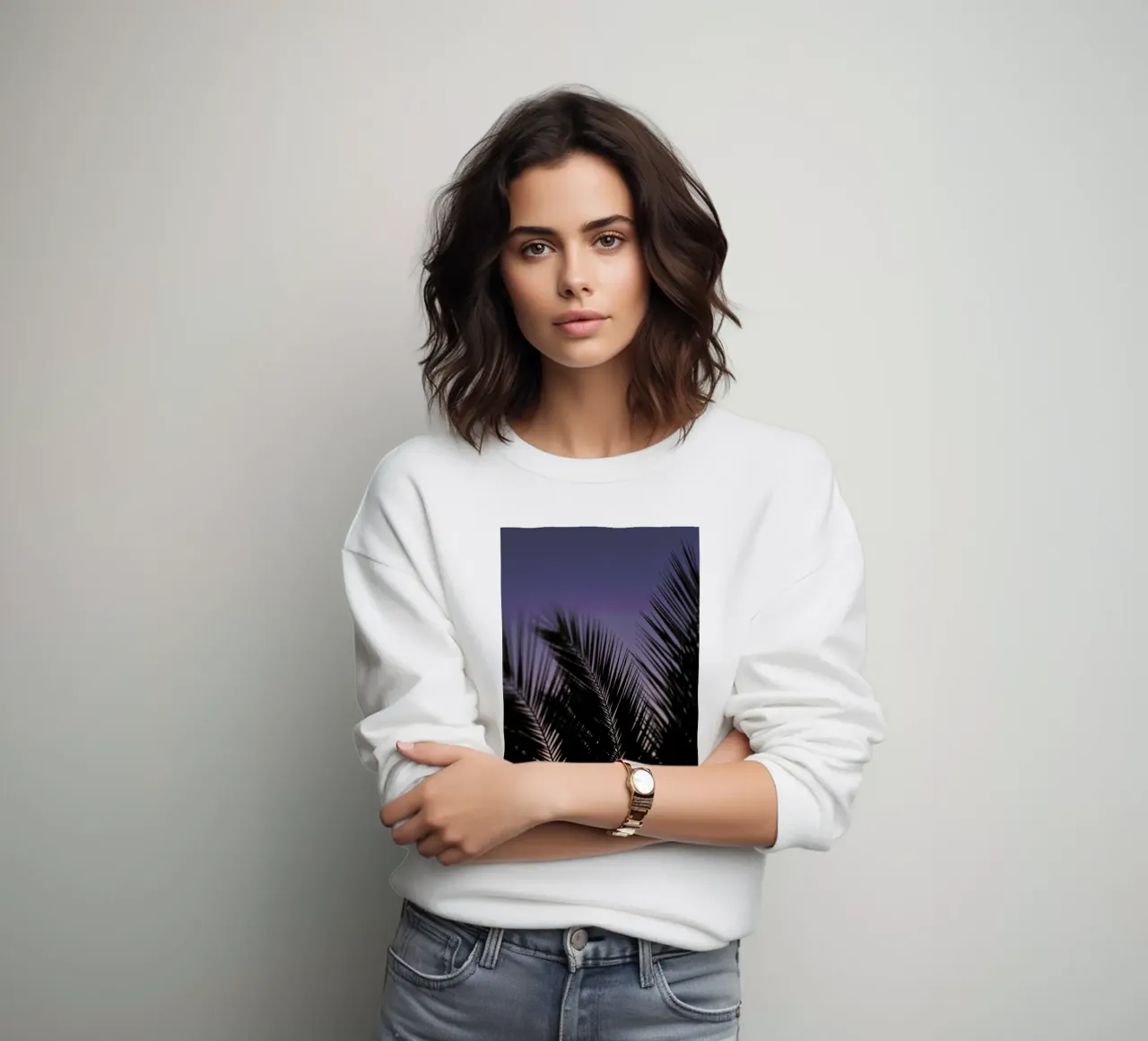 Palms 2 sweatshirt by Catherine McDonald