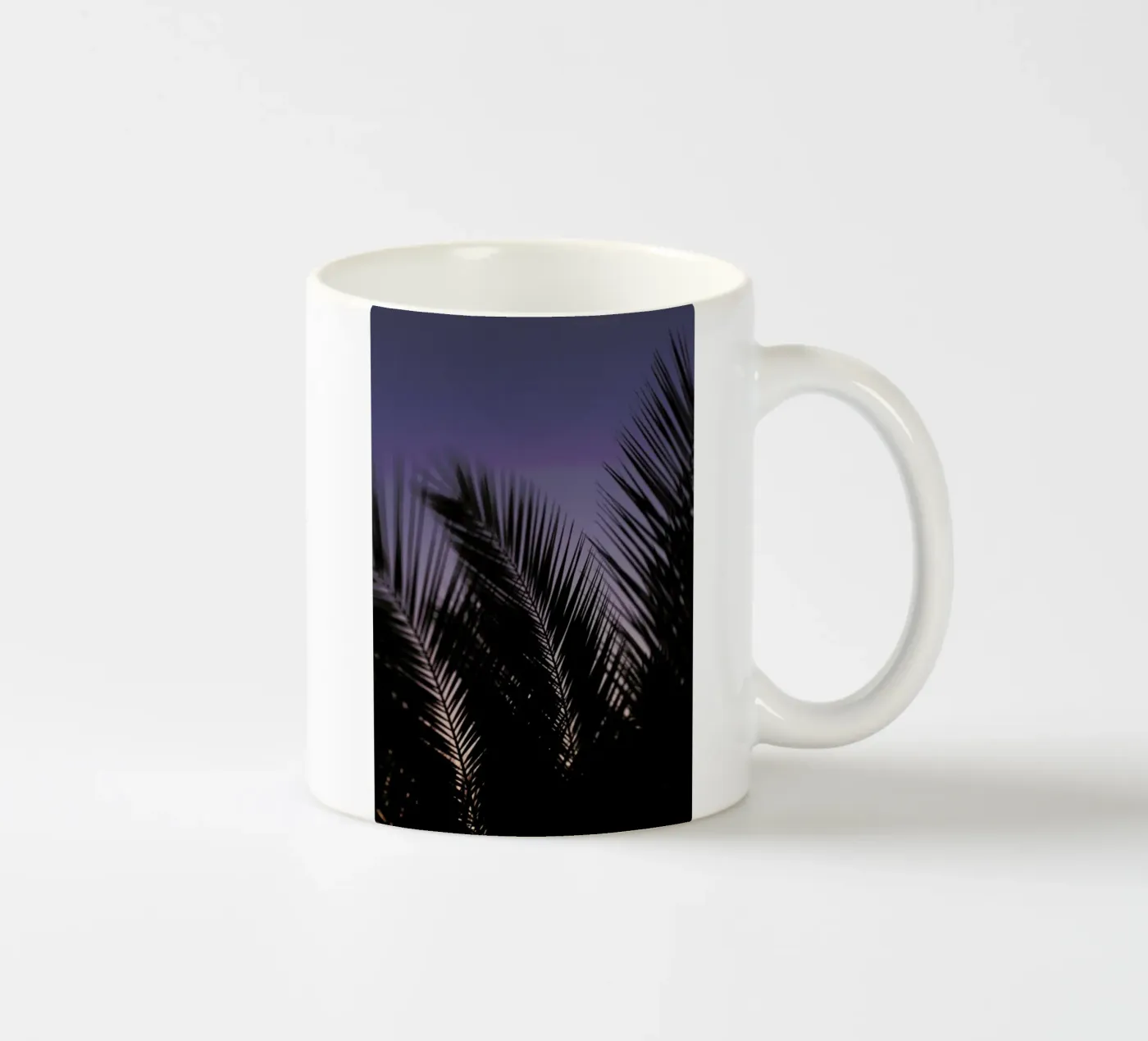 Palms 2 ceramic mug by Catherine McDonald