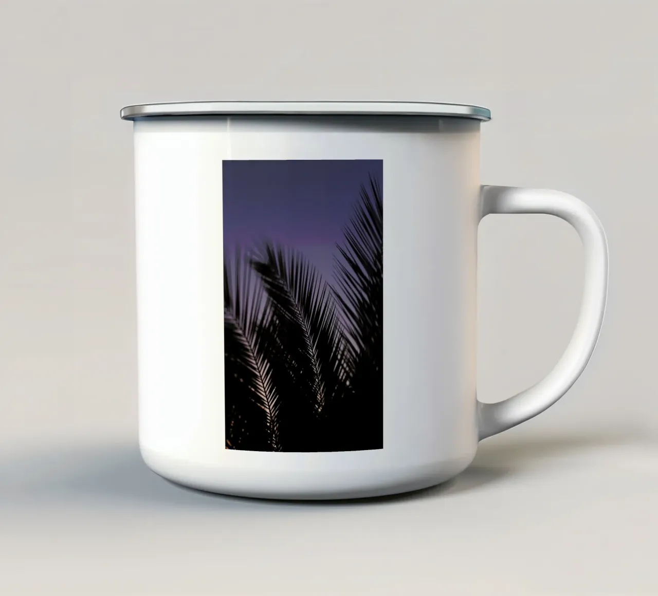 Palms 2 tazza in smalto da Catherine McDonald