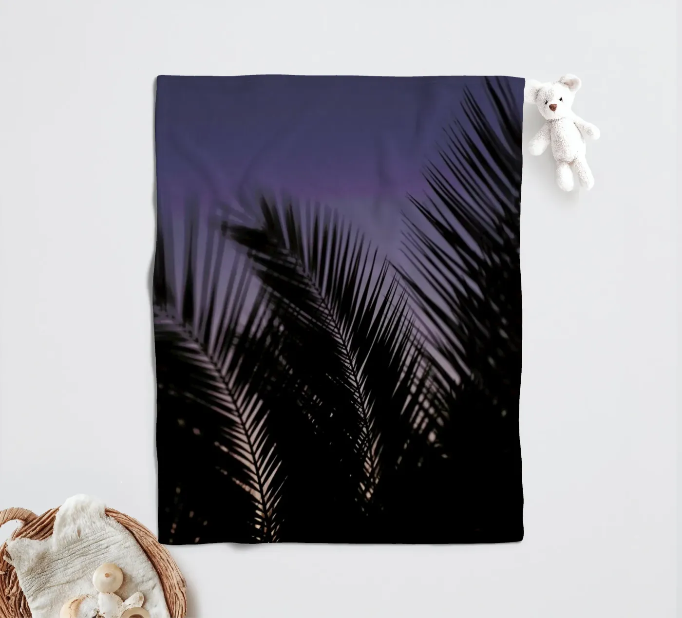 Palms 2 fleecedeken van Catherine McDonald