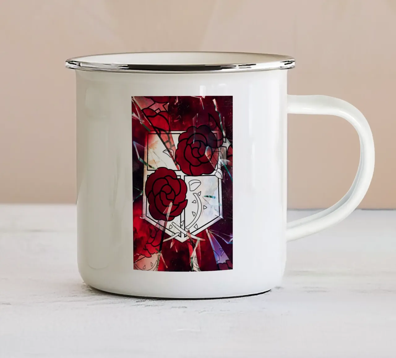 Attack On Titan tazza in smalto da CreativeStudio