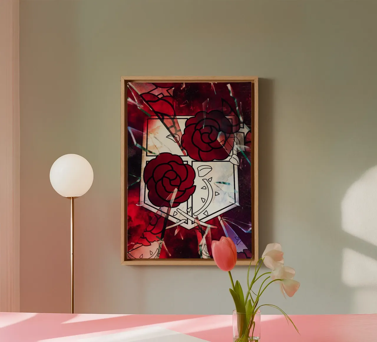 Attack On Titan canvas with Floater frame by CreativeStudio
