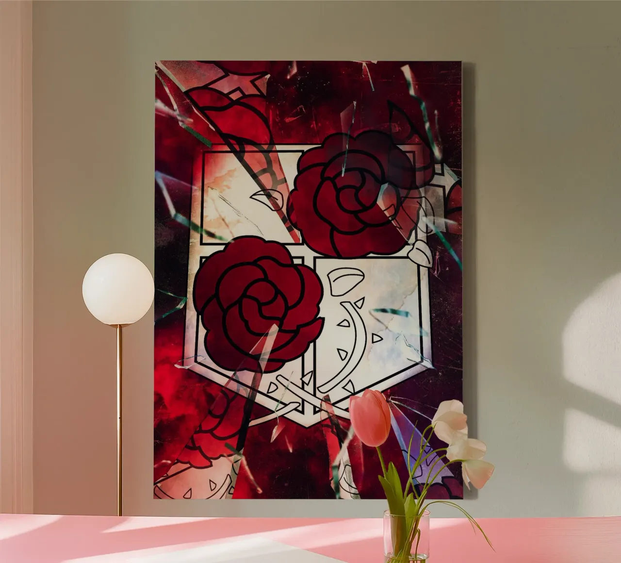 Attack On Titan canvas with Floater frame by CreativeStudio