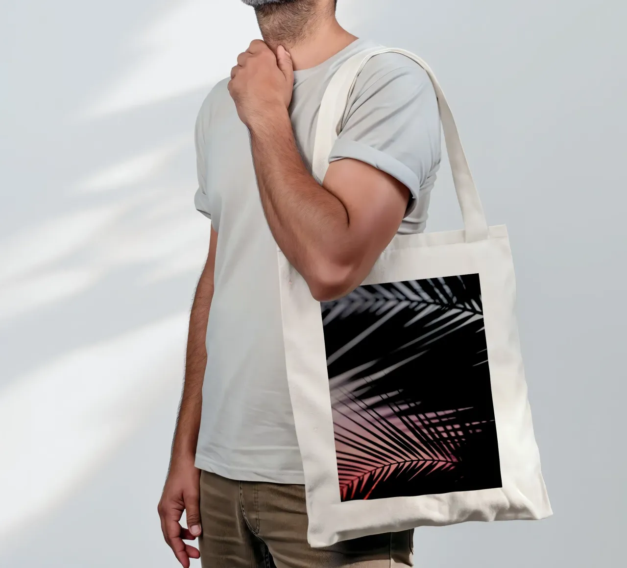 Palms 3 borsa in juta da Catherine McDonald