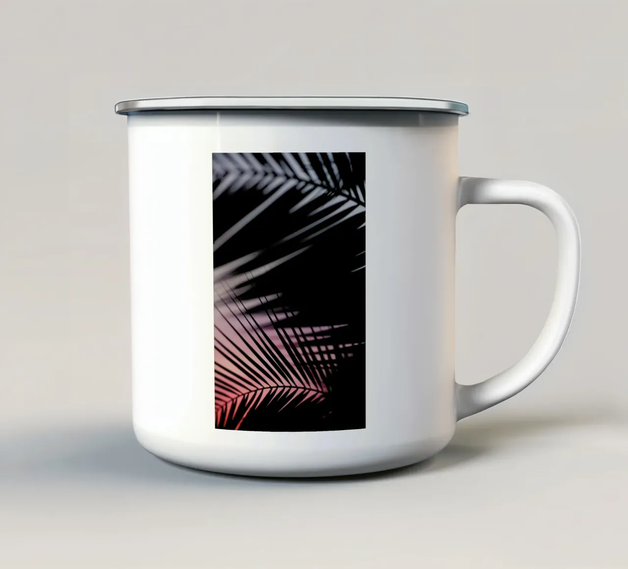 Palms 3 tazza in smalto da Catherine McDonald