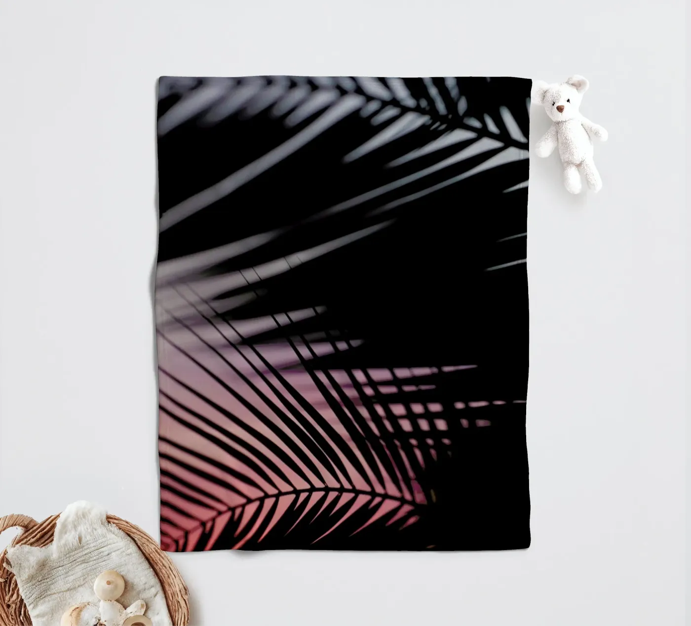 Palms 3 fleecedeken van Catherine McDonald