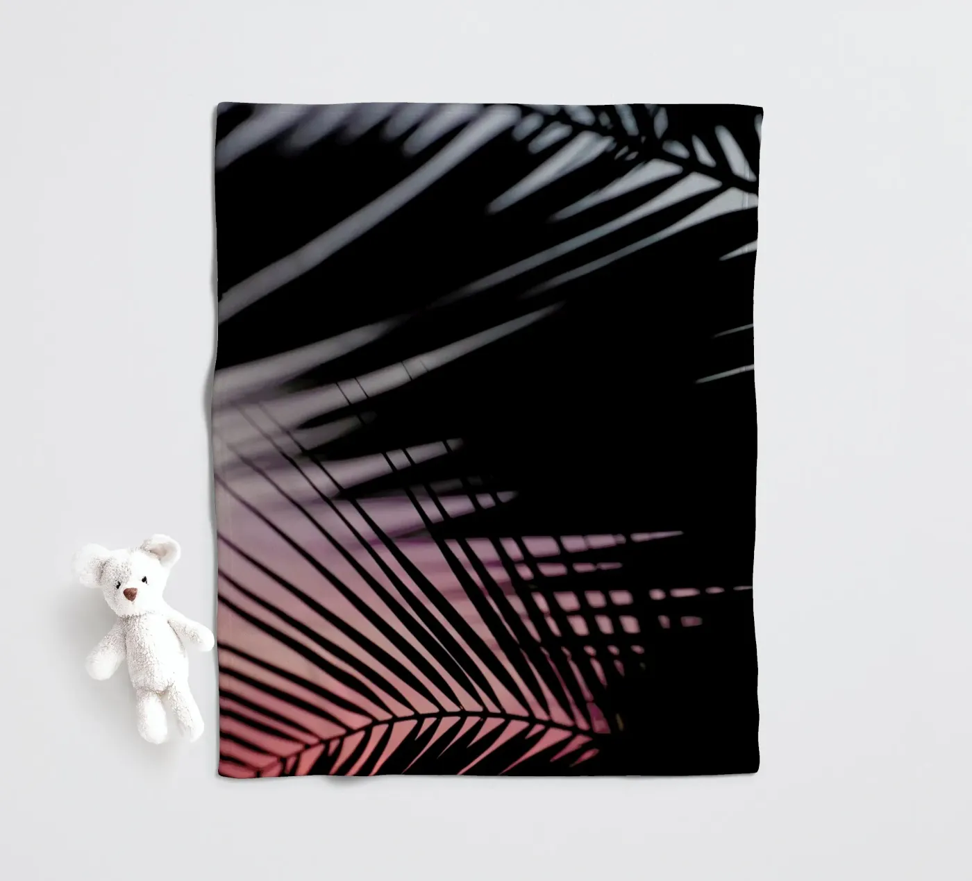 Palms 3 fleecedeken van Catherine McDonald