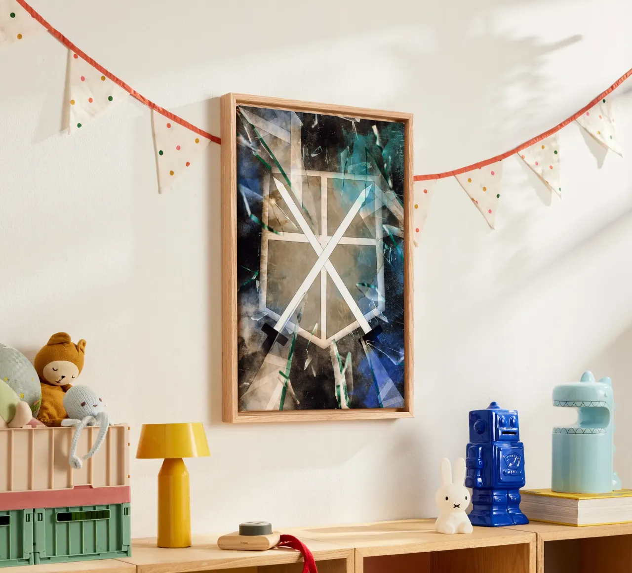 Attack On Titan Trainee Squad tela con Cornice a cassetta da CreativeStudio