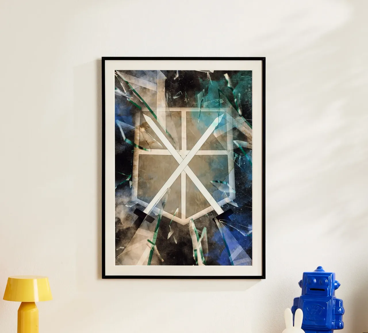 Attack On Titan Trainee Squad poster con telaio in alluminio da CreativeStudio
