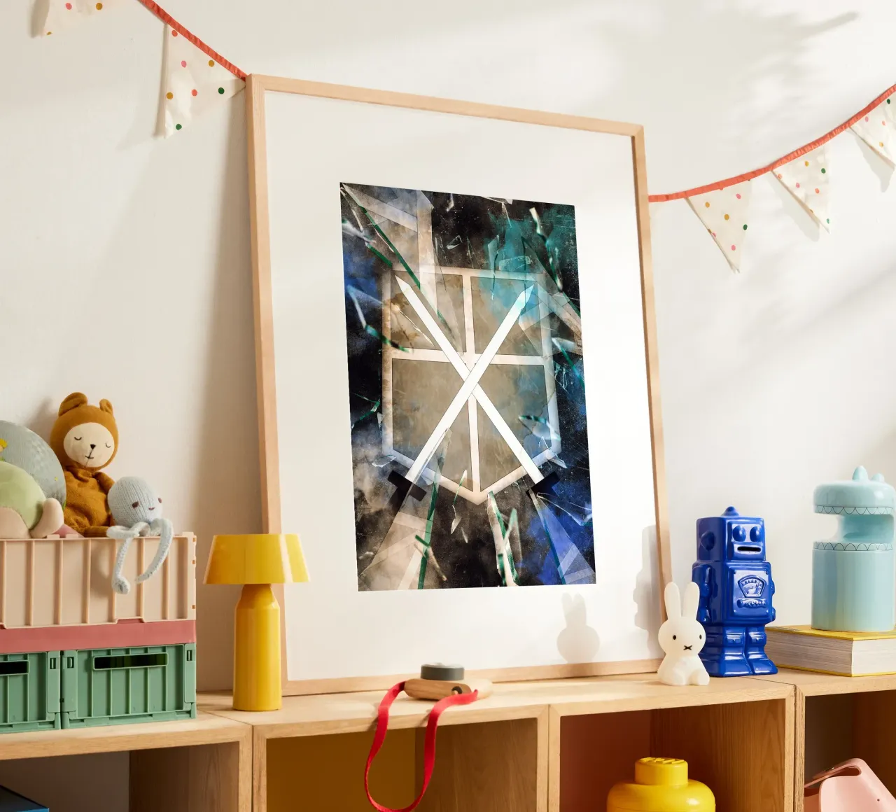Attack On Titan Trainee Squad poster con telaio in alluminio da CreativeStudio