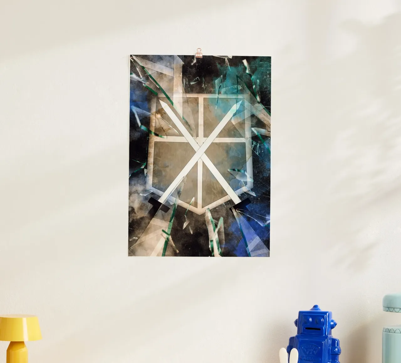 Attack On Titan Trainee Squad poster con telaio in alluminio da CreativeStudio